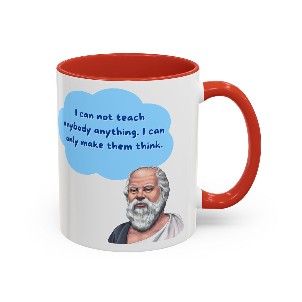 Philosopher Coffee Mug with Motivational Quote, Inspirational Gift for Teachers, Educational Mug, Unique Coffee Cup, Perfect for Birthdays