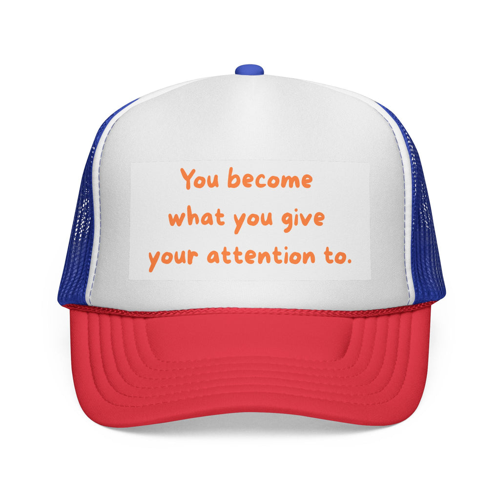 Inspirational Trucker Cap - Motivational Hat for Daily Wear, Gift for Friends, Positive Vibes, Outdoor Style, Summer Accessory