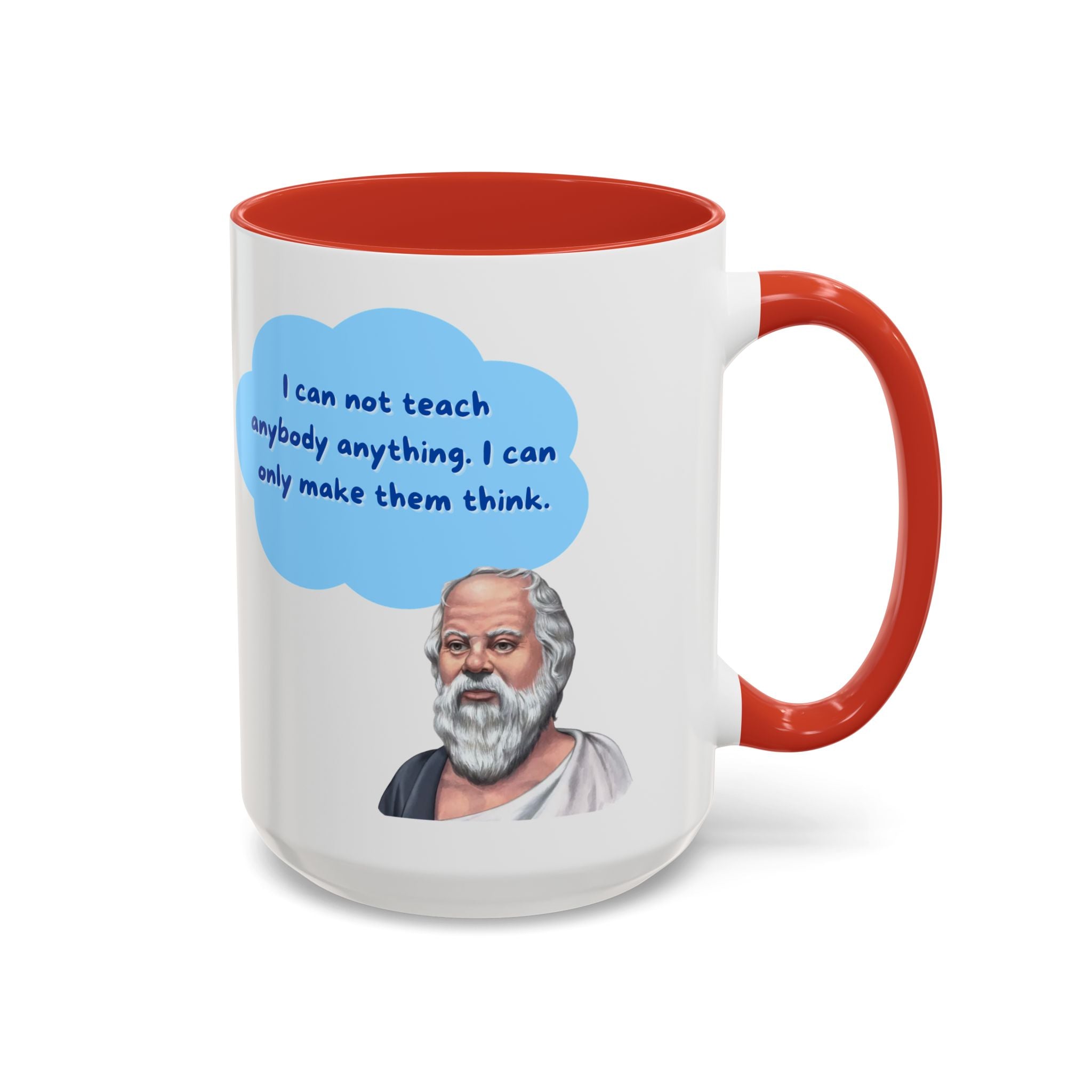 Philosopher Coffee Mug with Motivational Quote, Inspirational Gift for Teachers, Educational Mug, Unique Coffee Cup, Perfect for Birthdays